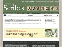 Tablet Screenshot of medievalscribes.com